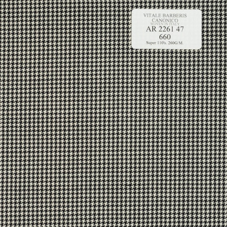 AR 2261 47 CANONICO - 100% Wool - Đen Trơn